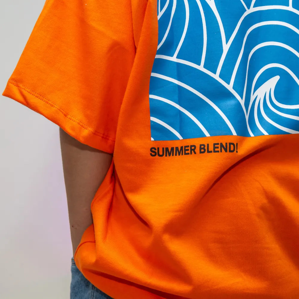 Camiseta Oversized estampa Wave