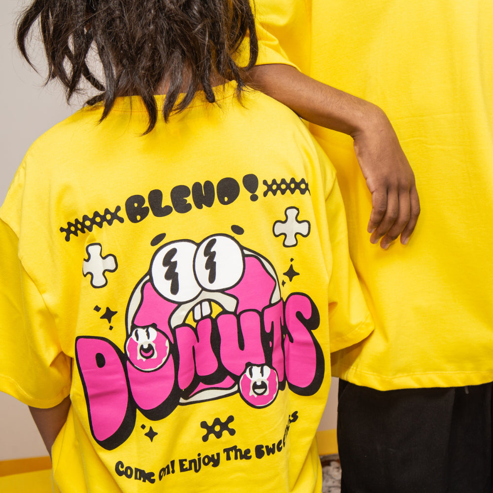 Camiseta Oversized estampa Donuts