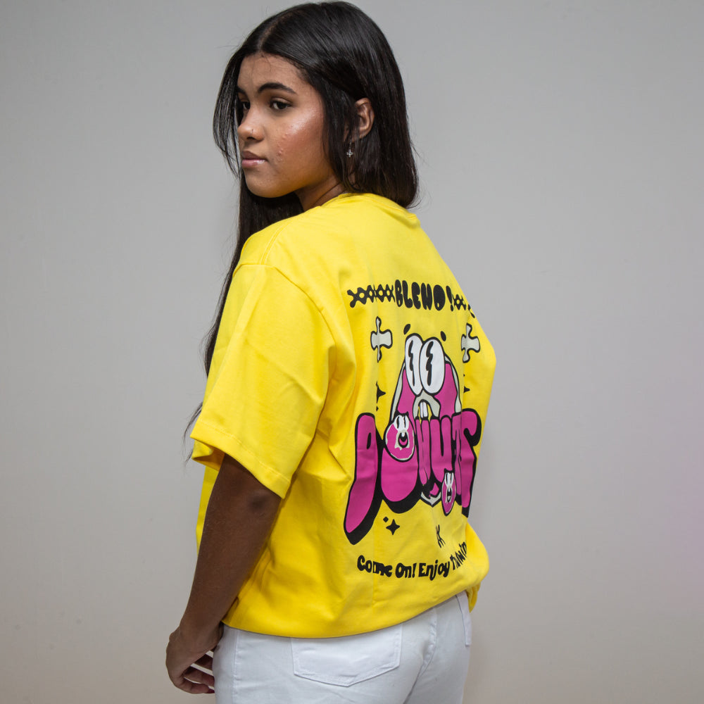 Camiseta Oversized estampa Donuts