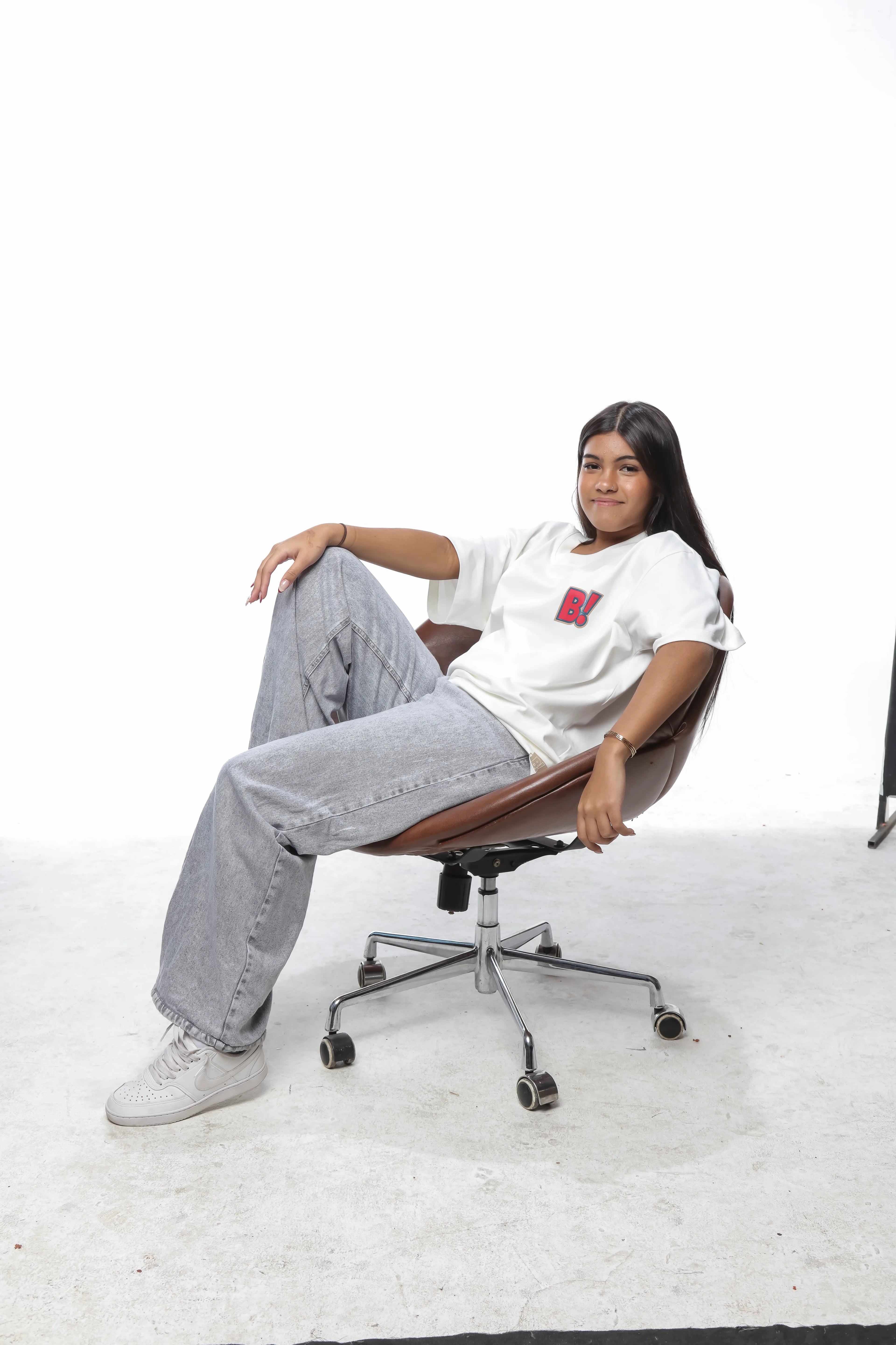 Camiseta Oversized estampa Globo