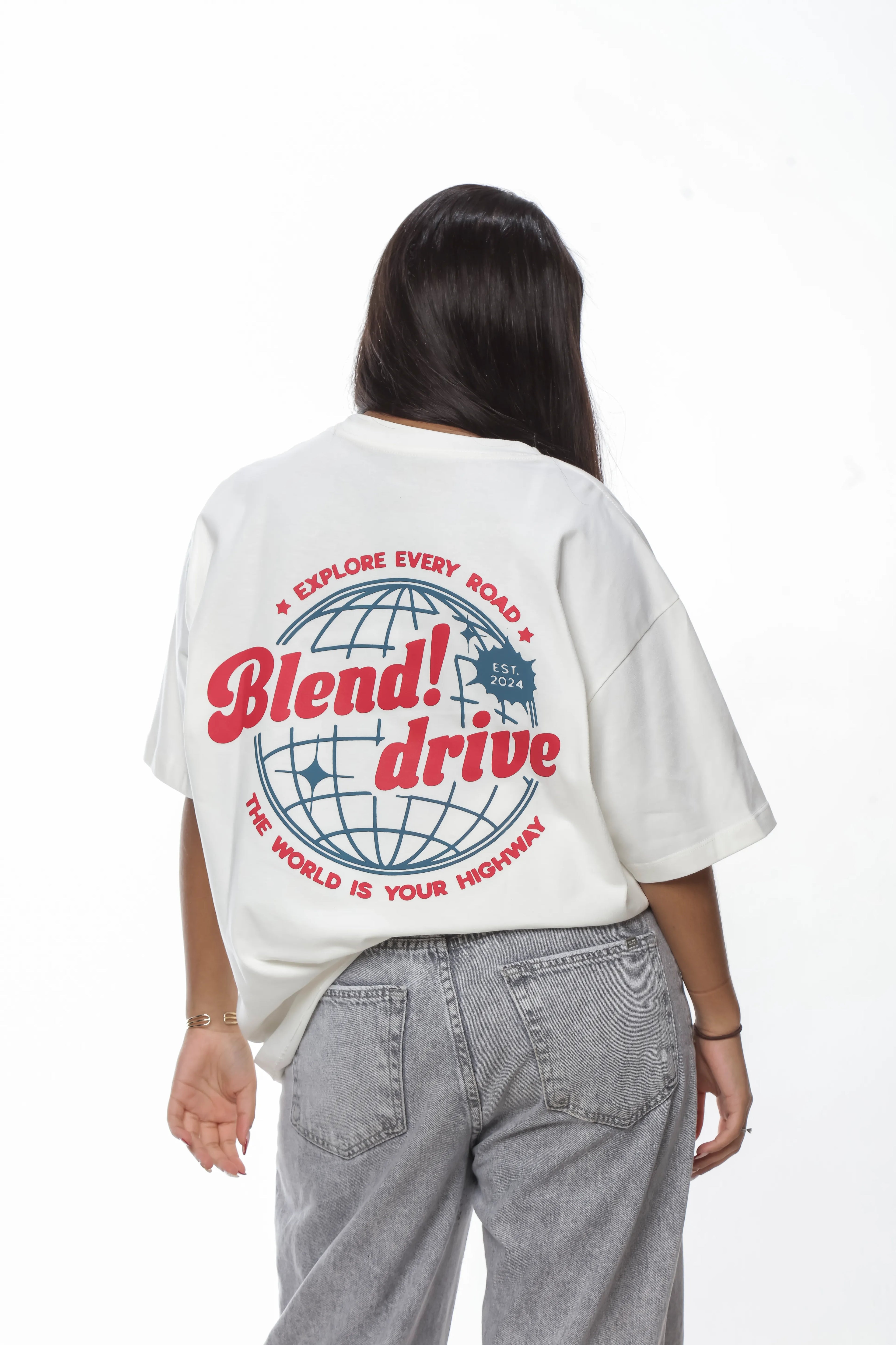 Camiseta Oversized estampa Globo