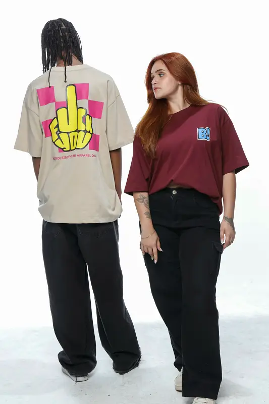 Camiseta Oversized Blend! Fuck You - Imagem 3