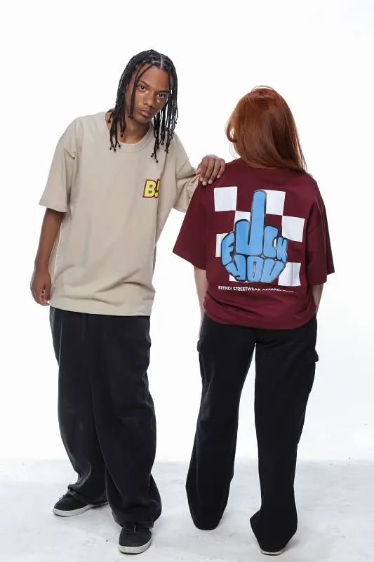 Camiseta Oversized Blend! Fuck You - Imagem 2