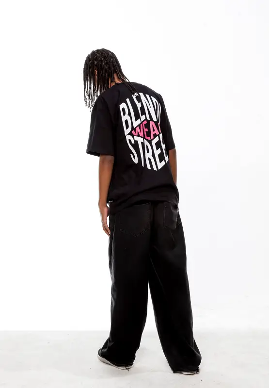 Camiseta Oversized Blend! Hexágono - Imagem 2